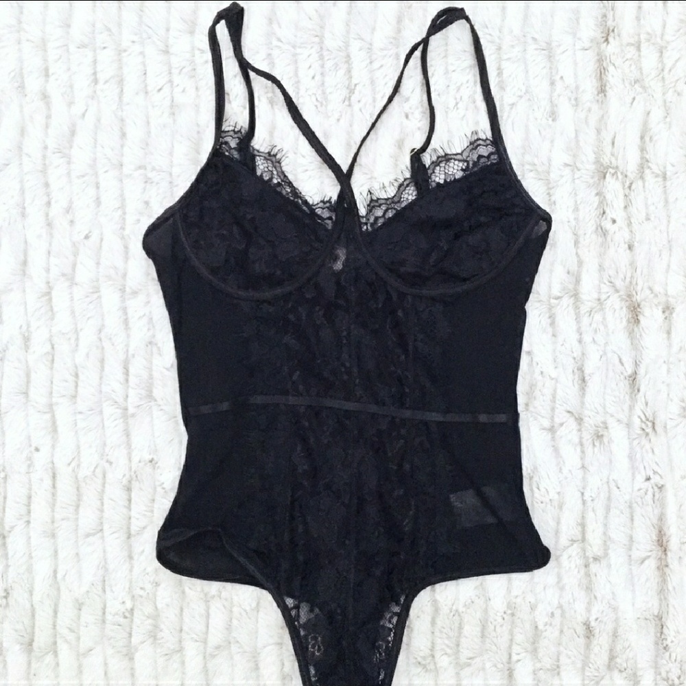 HP (05.01.2020): Black Sheer Lace Bodysuit
